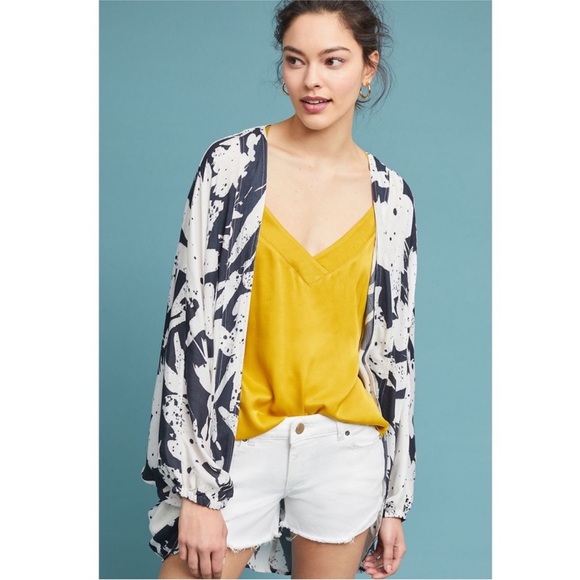 ANTHROPOLOGIE Akemi + Kin Posie Cocoon Kimono - Picture 2 of 10